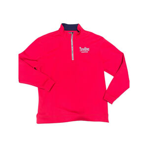 Pebble Beach Three Olives Vodka Red Performance Quarter Zip Pullover Men Large